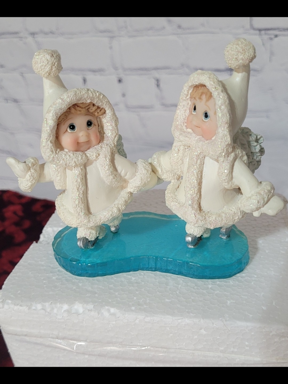 Dreamsicles Crystal Duet Ice Skaters Vintage 1999 Northern Lights Signed 60014
